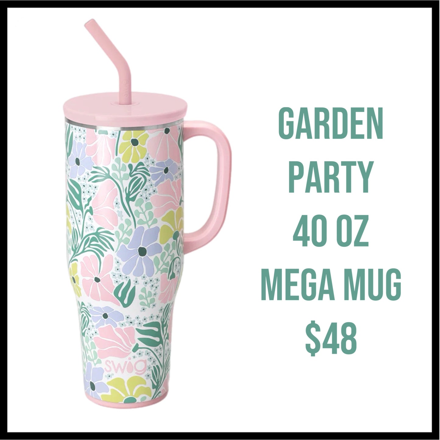 SWIG 40 oz Mega Mug Garden Party