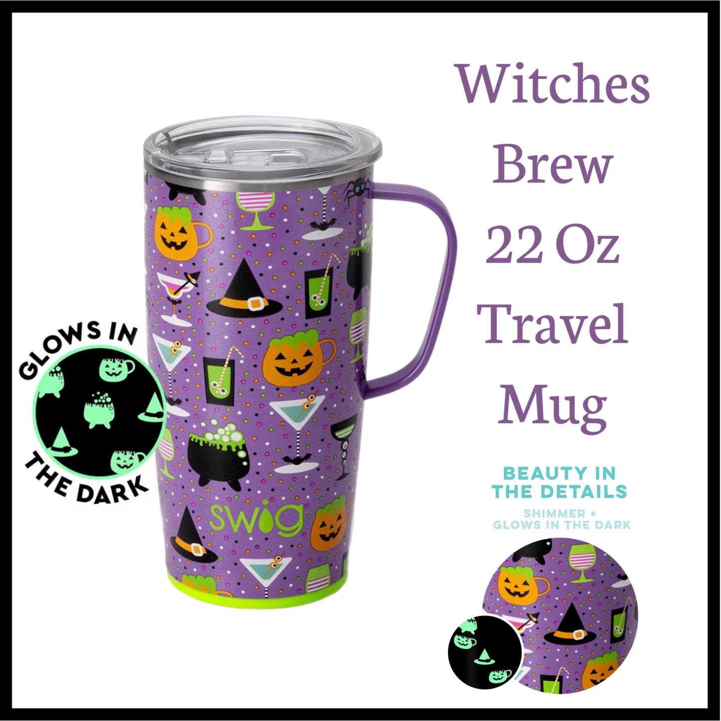 SWIG Witches Brew 22 Oz Travel Mug