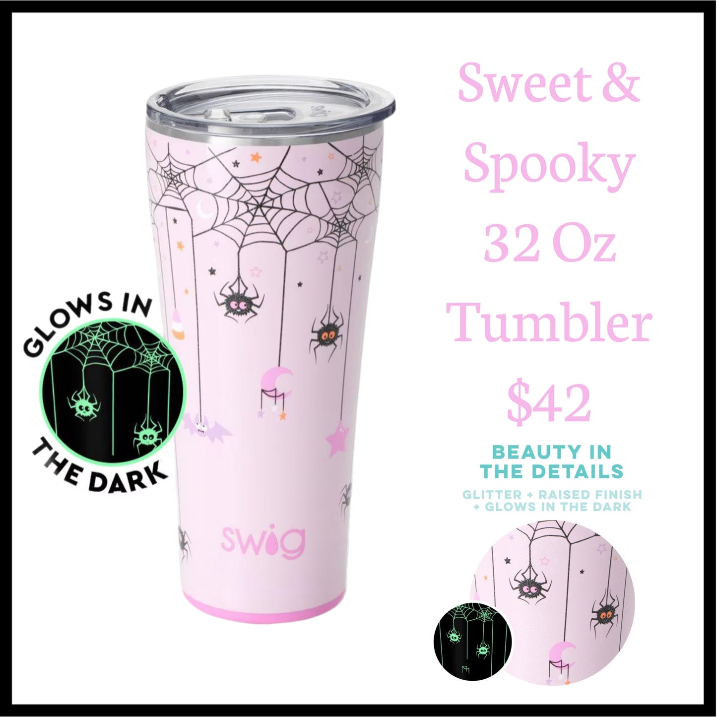 SWIG Sweet & Spooky 32 Oz tumbler