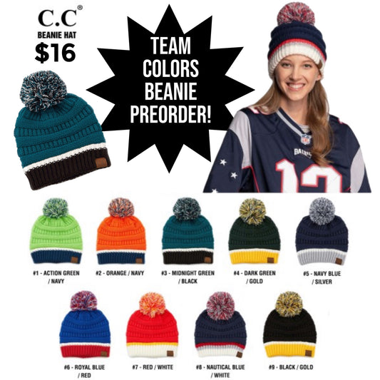 CC Team Colors Beanie Preorder
