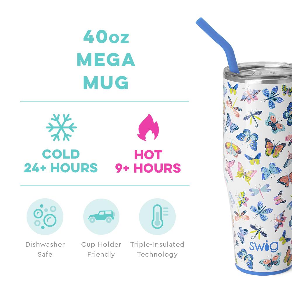 Swig 40 oz Butterfly Bliss Tumbler
